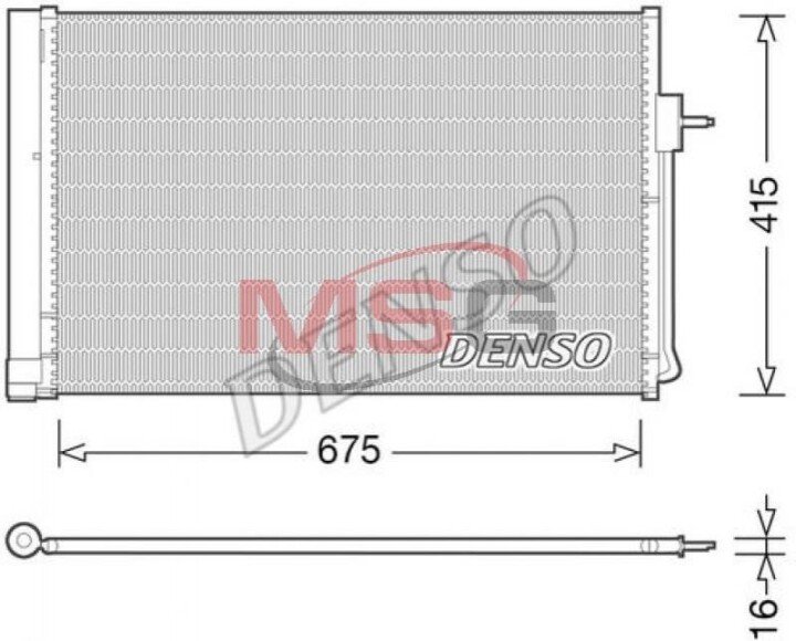 Конденсатор, кондиціонер DENSO DCN15001 (фото 1)