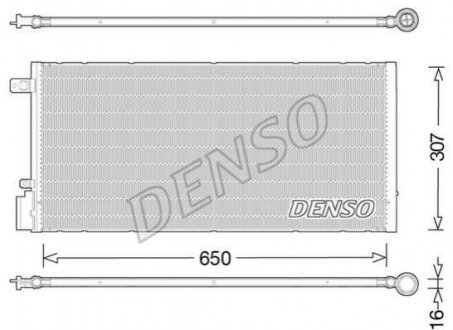Конденсатор, кондиціонер DENSO DCN15005 (фото 1)