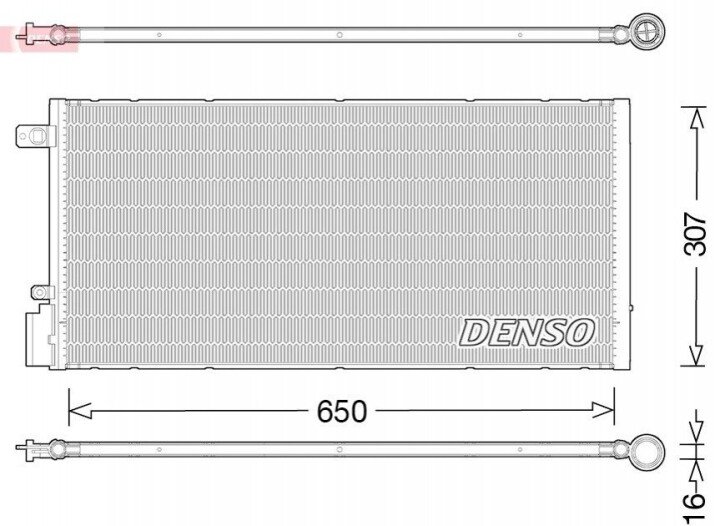 Конденсатор, кондиціонер DENSO DCN15005 (фото 1)