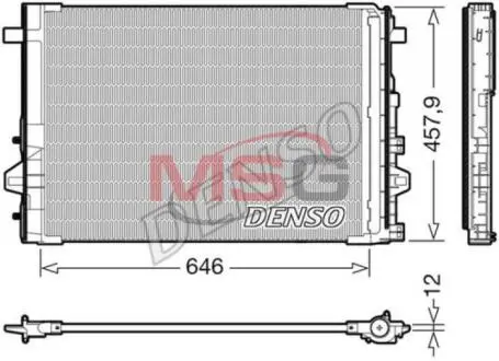 Конденсатор, кондиционер DENSO DCN17059