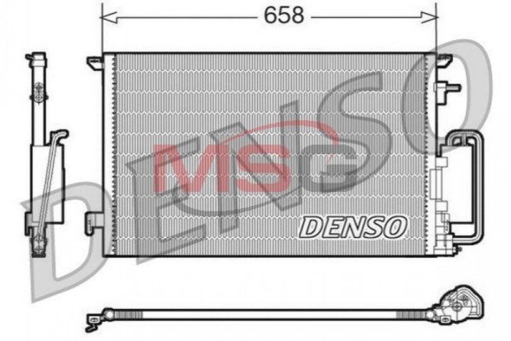 Конденсатор, кондиционер DENSO DCN20032 (фото 1)