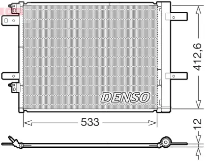 Радіатор кондиціонера DENSO DCN21036