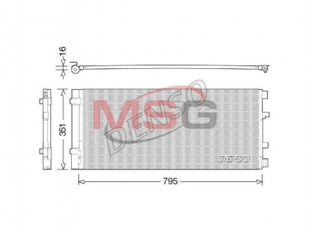 Радиатор кондиционера DENSO DCN23037