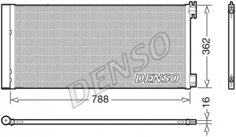 Конденсатор, кондиционер DENSO DCN23042 (фото 1)