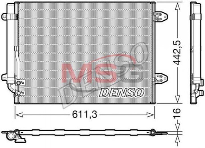 Конденсатор, кондиционер DENSO DCN32013 (фото 1)