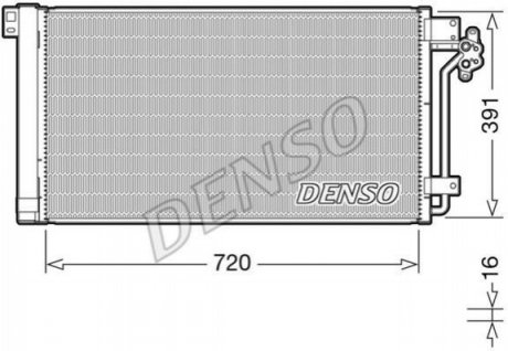 Конденсатор, кондиционер DENSO DCN32020 (фото 1)