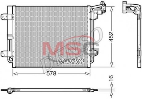 Конденсатор, кондиционер DENSO DCN32067