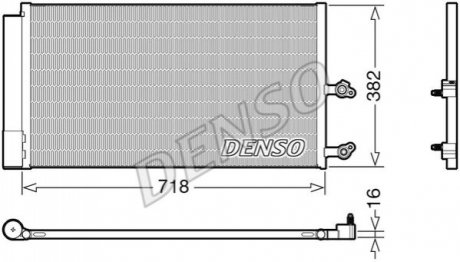 Конденсатор, кондиционер DENSO DCN33014 (фото 1)