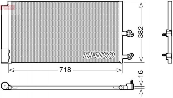 Конденсатор, кондиціонер DENSO DCN33014 (фото 1)