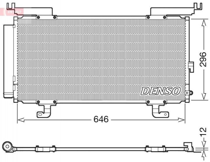 Радіатор кондиціонера DENSO DCN36004 (фото 1)