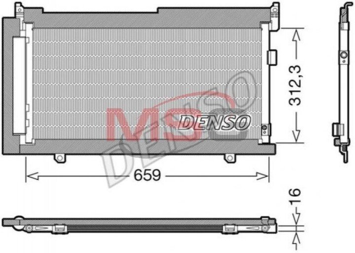 Радіатор кондиціонера DENSO DCN36006 (фото 1)