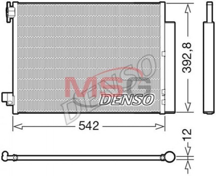 Конденсатор, кондиціонер DENSO DCN37004 (фото 1)