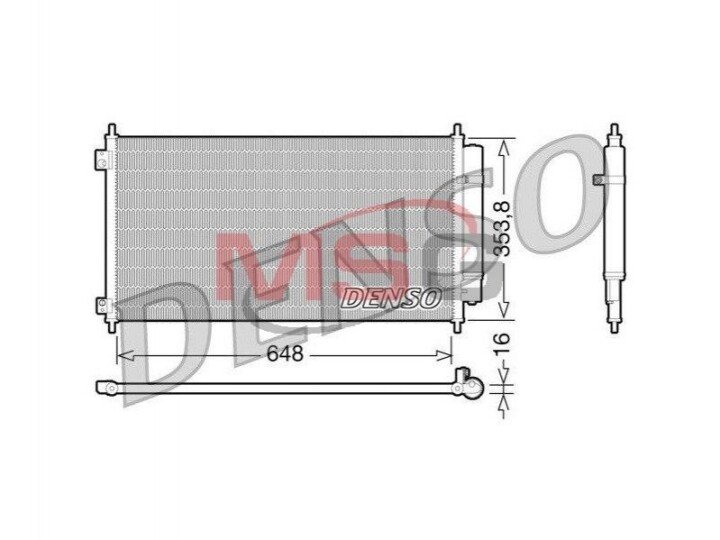 Конденсатор, кондиціонер DENSO DCN40010 (фото 1)