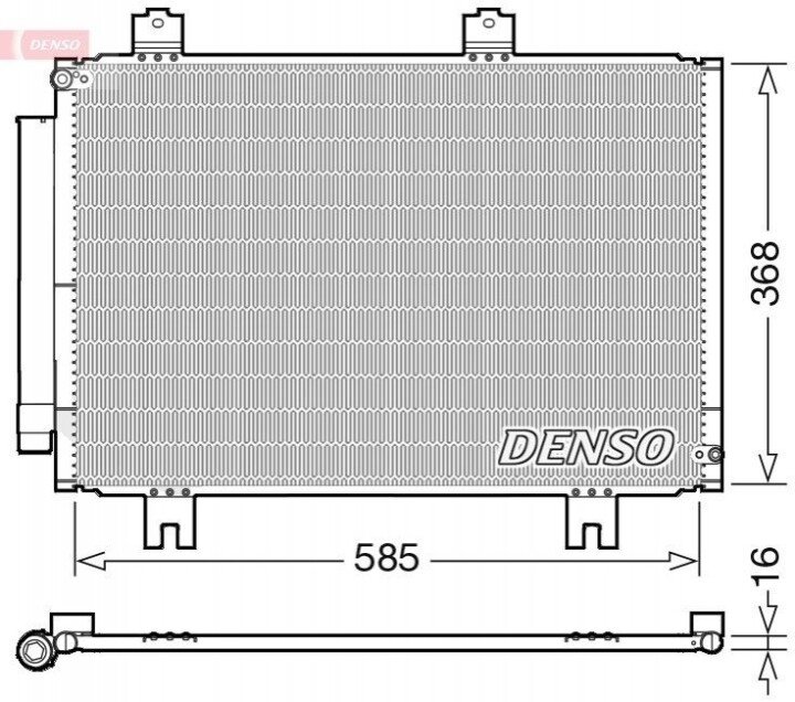 Конденсатор, кондиціонер DENSO DCN40020 (фото 1)