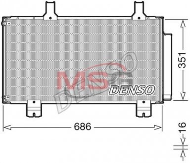 Конденсатор, кондиционер DENSO DCN40028