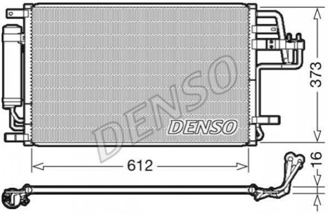 Конденсатор, кондиционер DENSO DCN41007 (фото 1)