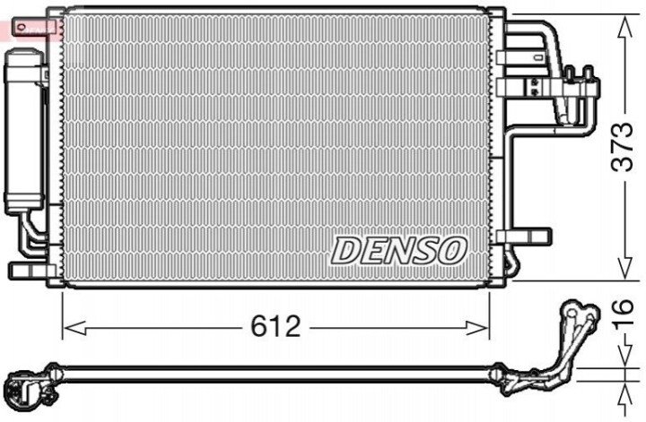 Конденсатор, кондиціонер DENSO DCN41007 (фото 1)