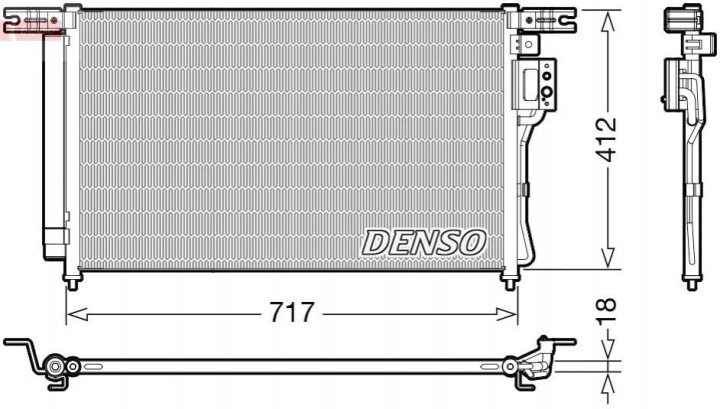 Радіатор кондиціонера DENSO DCN41008 (фото 1)