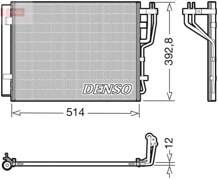 Радіатор кондиціонера DENSO DCN41014 (фото 1)