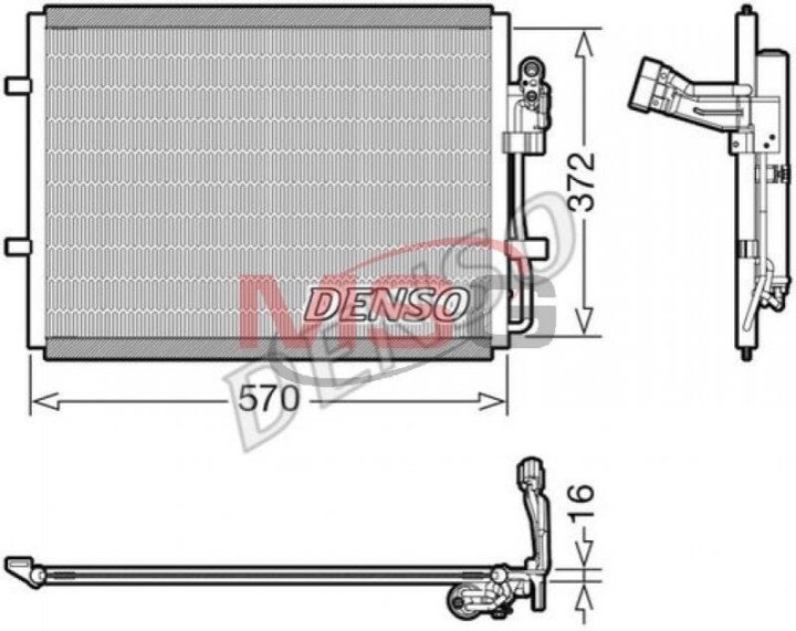 Радиатор кондиционера DENSO DCN44016 (фото 1)