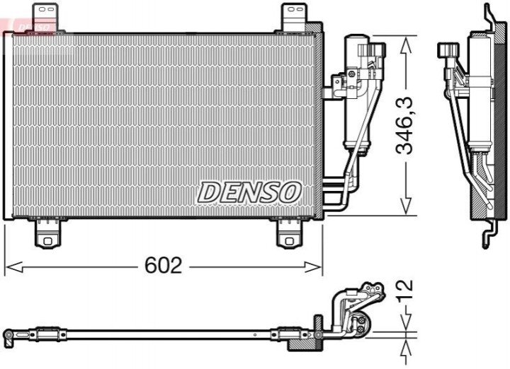 Радиатор кондиционера DENSO DCN44017 (фото 1)