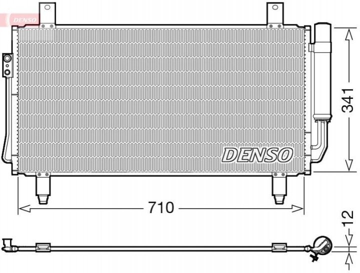 Конденсатор, кондиционер DENSO DCN45006 (фото 1)