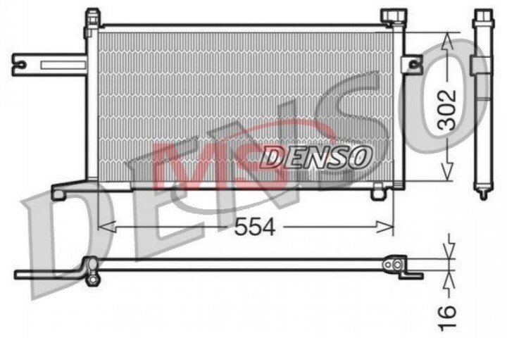 Конденсатор, кондиціонер DENSO DCN46005 (фото 1)