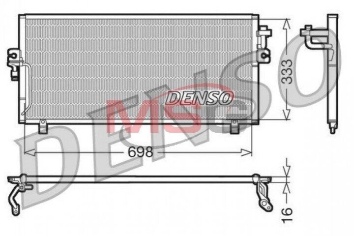 Конденсатор, кондиціонер DENSO DCN46010 (фото 1)