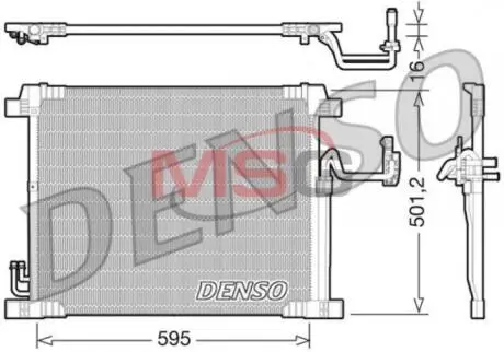 Конденсатор, кондиционер DENSO DCN46012