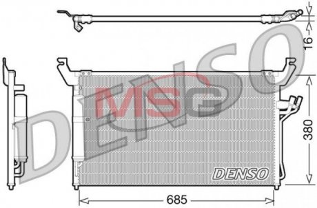 Конденсатор, кондиционер DENSO DCN46013