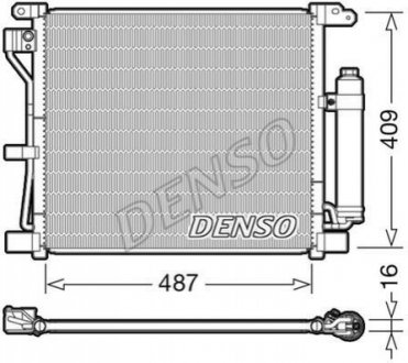 Конденсатор, кондиционер DENSO DCN46019 (фото 1)