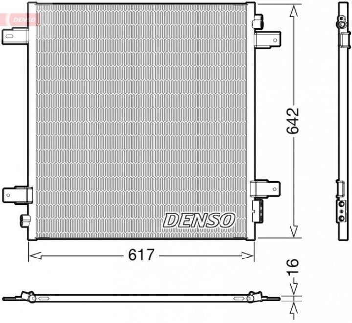 Радіатор кондиціонера DENSO DCN46027 (фото 1)