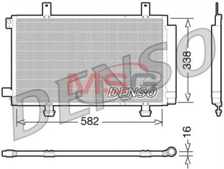 Конденсатор, кондиционер DENSO DCN47002 (фото 1)