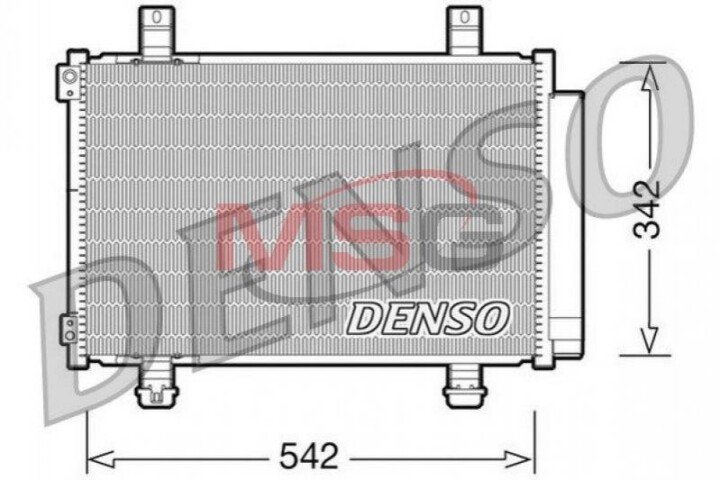 Конденсатор, кондиціонер DENSO DCN47005 (фото 1)