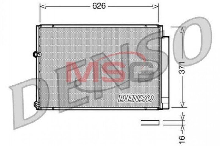 Конденсатор, кондиціонер DENSO DCN50018 (фото 1)