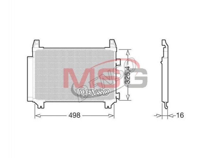 Конденсатор, кондиціонер DENSO DCN50029 (фото 1)