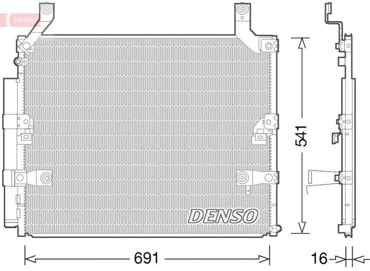 Радіатор кондиціонера DENSO DCN50032 (фото 1)