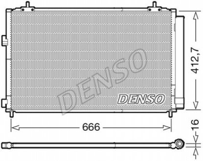 Конденсатор, кондиціонер DENSO DCN50059 (фото 1)