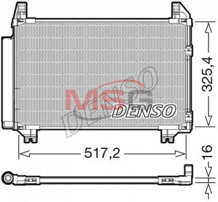 Конденсатор, кондиціонер DENSO DCN50101 (фото 1)