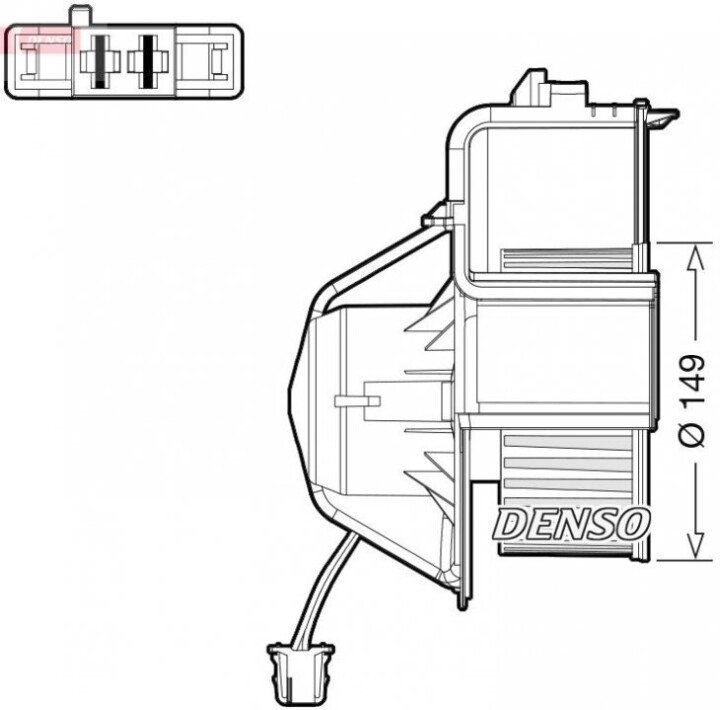 Вентилятор печки DENSO DEA05007 (фото 1)