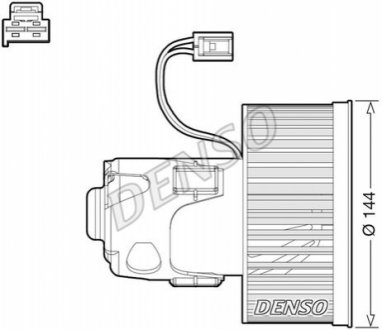 Вентилятор пічки DENSO DEA05008 (фото 1)