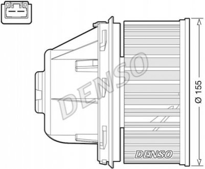 Вентилятор пічки DENSO DEA10053 (фото 1)