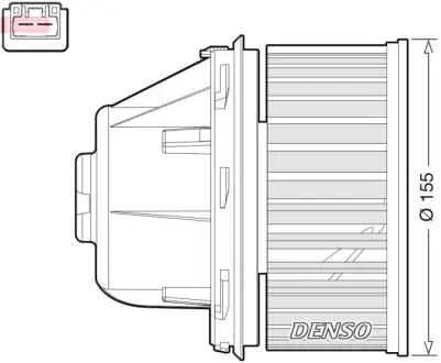 Вентилятор печки DENSO DEA10053