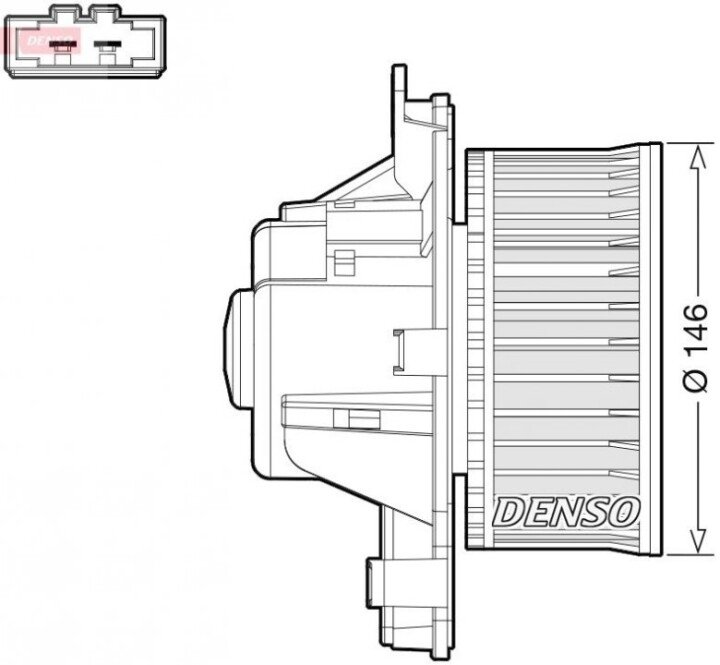 Вентилятор печки DENSO DEA21014 (фото 1)