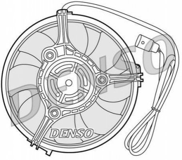Вентилятор охлаждения двигателя DENSO DER02001 (фото 1)
