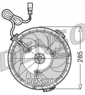 Вентилятор охлаждения двигателя DENSO DER02005