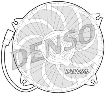 Вентилятор, охлаждение двигателя DENSO DER07007