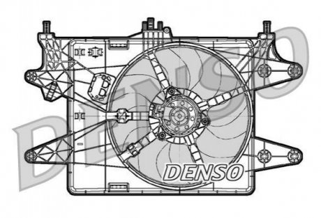 Вентилятор, охолодження двигуна DENSO DER09082 (фото 1)