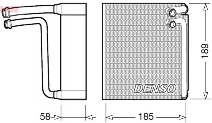 Испаритель DENSO DEV09025 (фото 1)