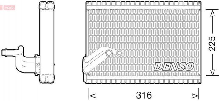 Випарник DENSO DEV21003 (фото 1)